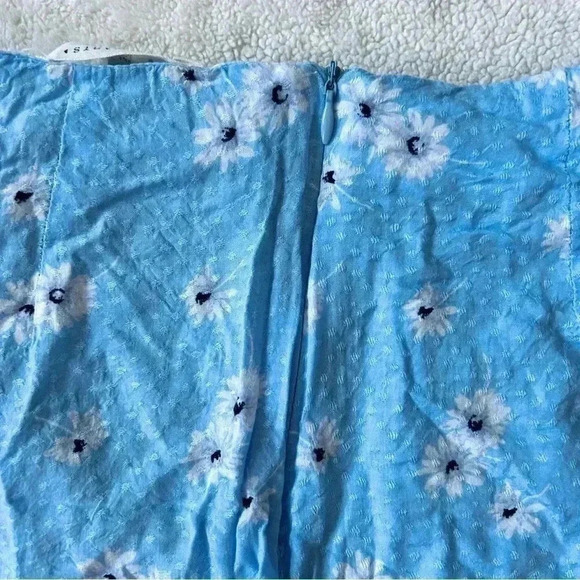 PacSun LA Hearts Blue Cinch Mini Skirt - Picture 5 of 7